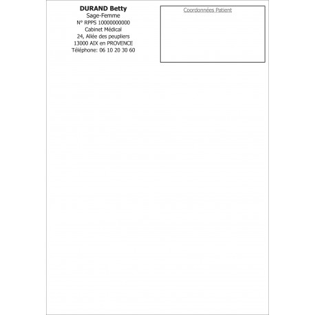 Bloc 100 Ordonnances Personnalisé UTTSCHEID - Ordonnancier Pro Avec Porte-Documents (Format 1)
