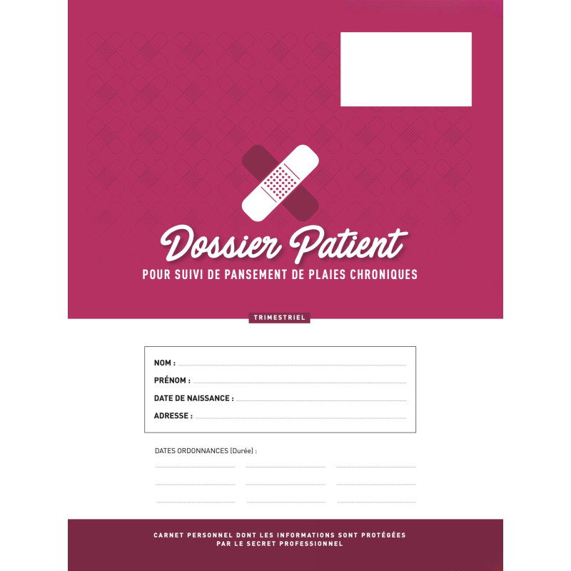 Dossier patient pour plaies chroniques